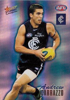 2007 Select AFL Champions Signature Series - Holographic Foils #HF37 Andrew Carrazzo Front
